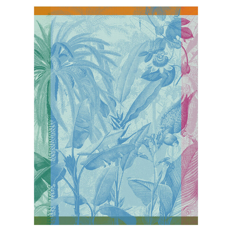 Tea towel Équateur Blue 60x80 100% cotton, , hi-res image number 1
