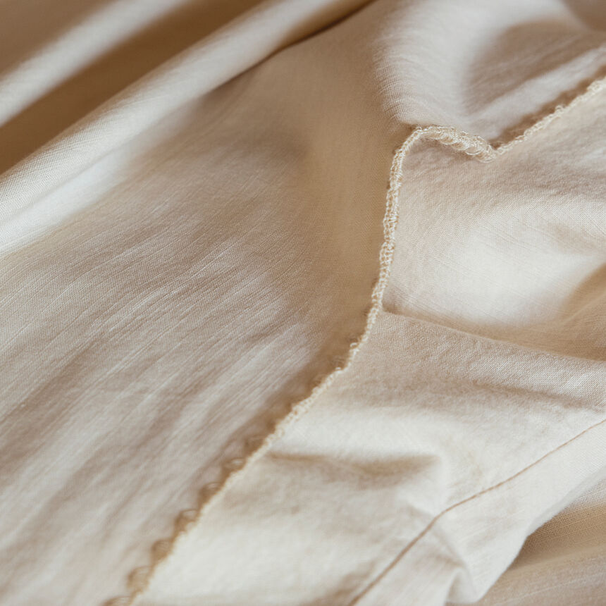 Flat sheet Eclat Light Beige 190X290 100% cotton, , hi-res image number 1