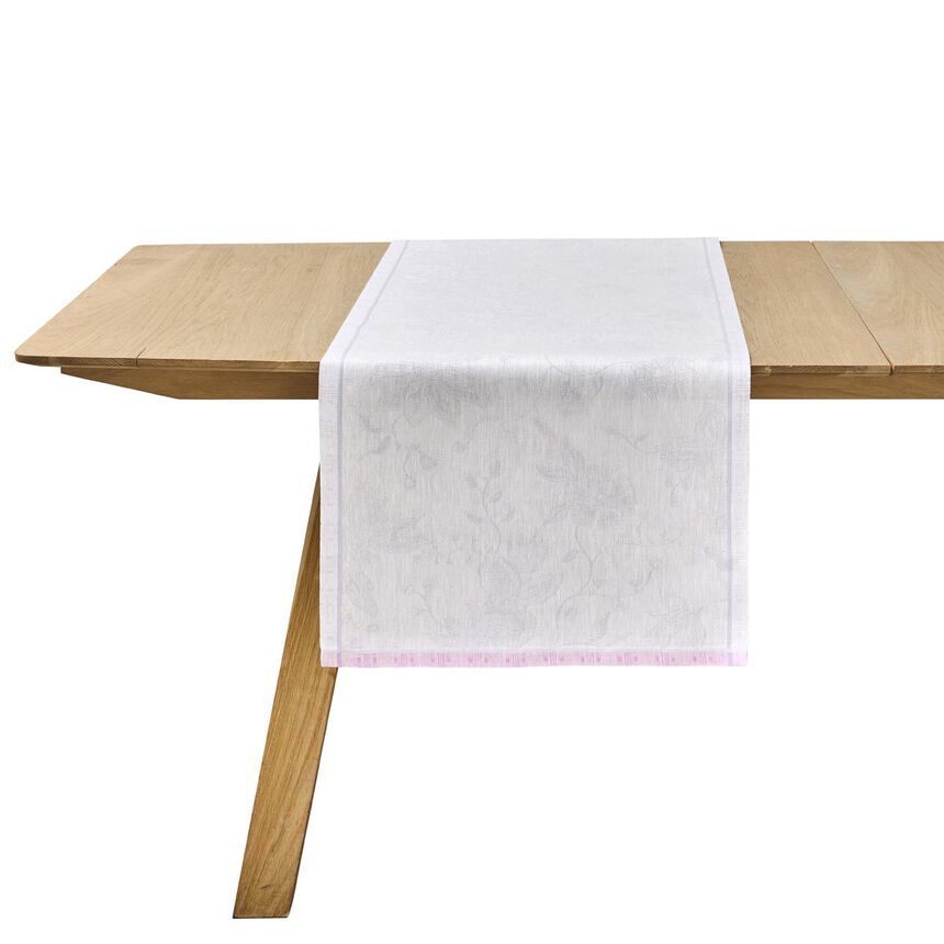 Runner &Eacute;t&eacute; Indien Purple 50x150 100% linen, , hi-res image number 0