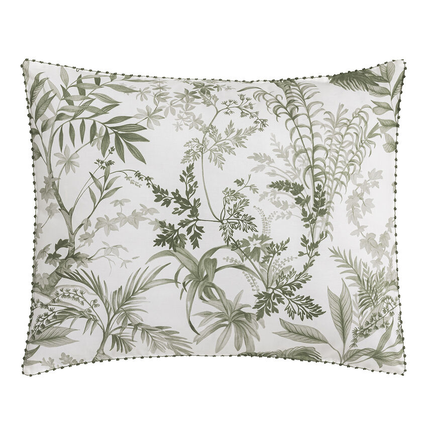 Shams Jardin d'Eden Green 30X41 100% cotton, , hi-res image number 1
