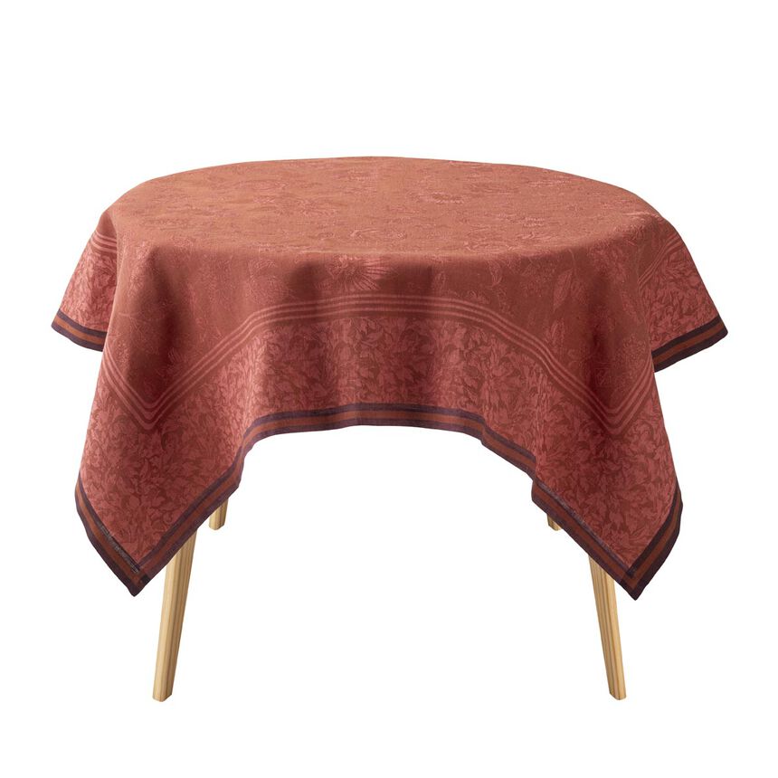 Tablecloth Romance Red 175x175 100% linen, , hi-res image number 3