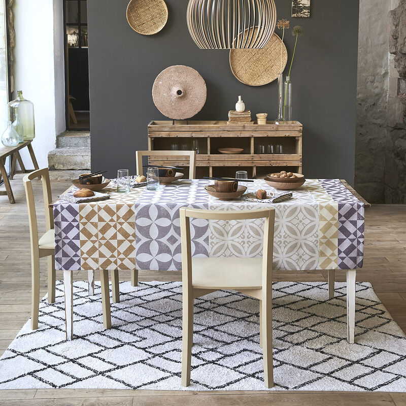 Coated tablecloth Mosaïque enduite Cotton, , hi-res image number 1