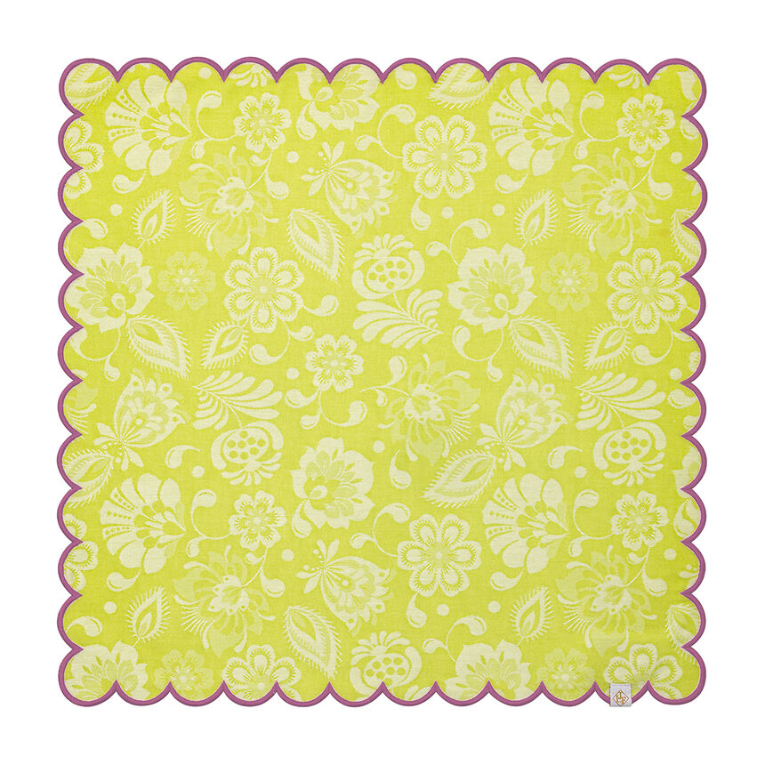 Napkin Alegria Green 50x50 100% cotton, , hi-res image number 0