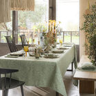Tablecloth Charmilles Green 175x175 100% cotton, , hi-res image number 0