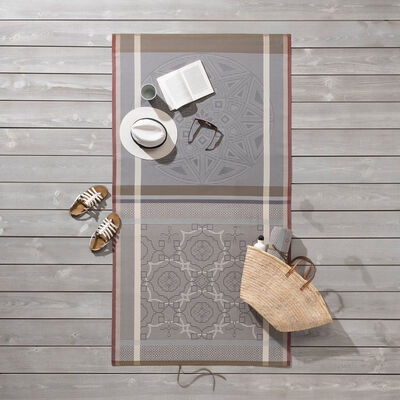 Beach towel Zellige Cotton,  Beach towel Zellige Cotton