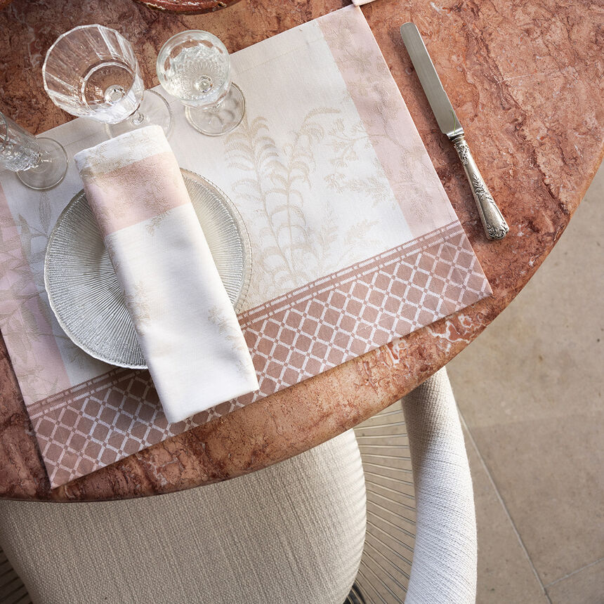 Placemat Jardin d'Eden Beige 50x36 100% cotton, , hi-res image number 2