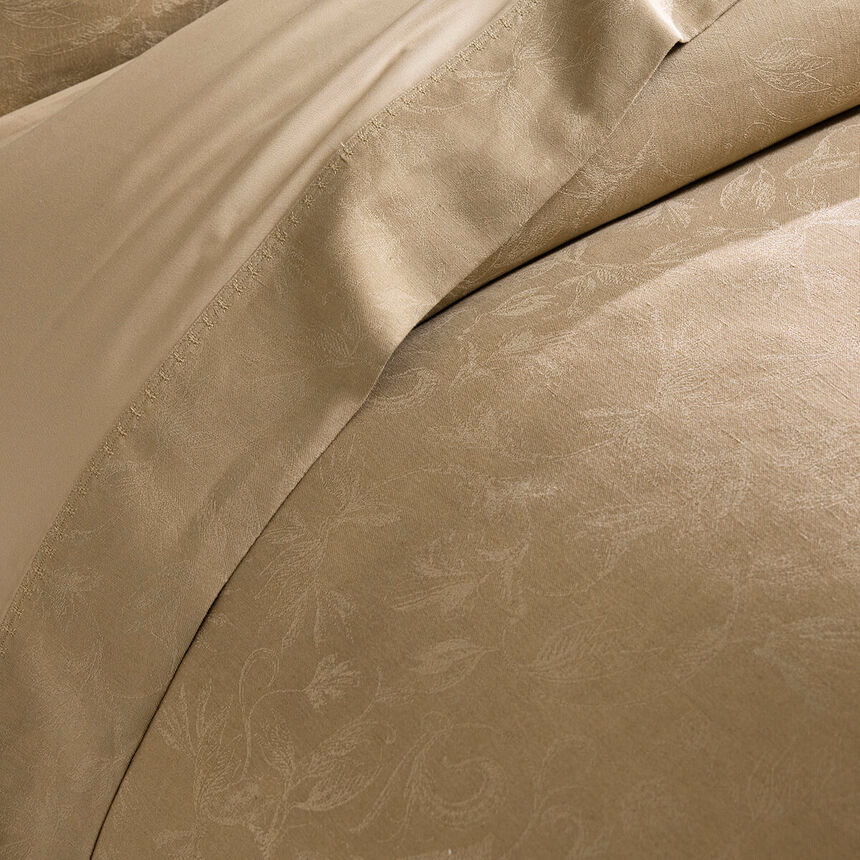 Duvet cover Arabesque Beige 140X200 50% cotton - 50 % linen, , hi-res image number 4