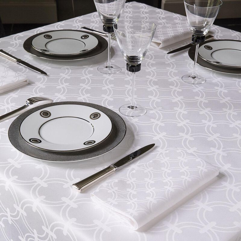 Napkin Anneaux White 50x50 100% cotton, , hi-res