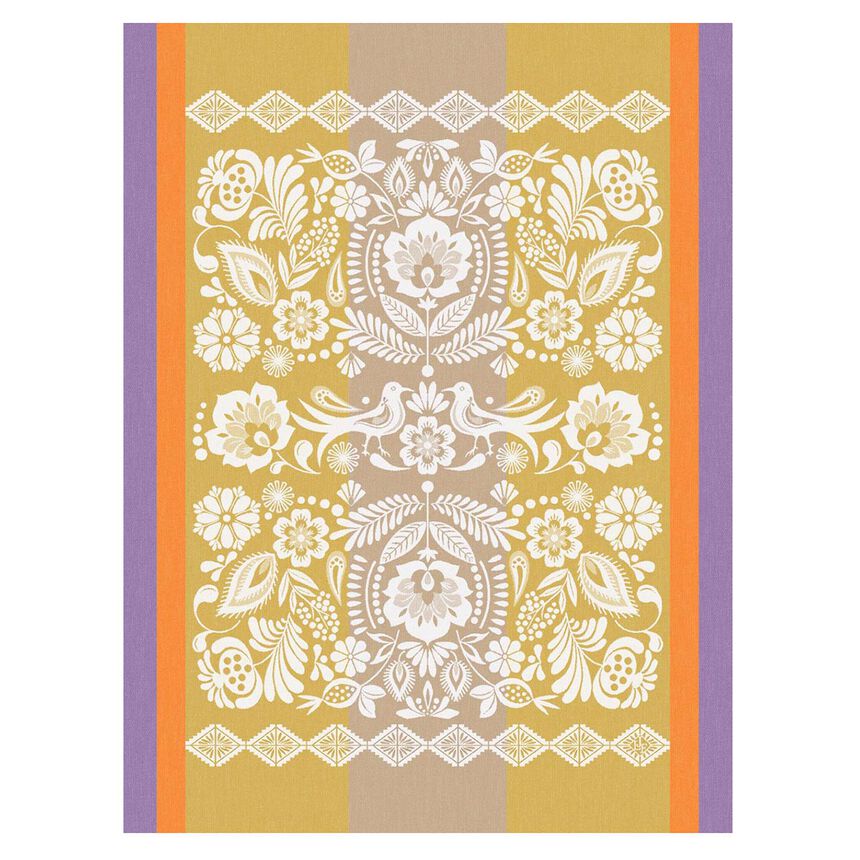 Tea towel Alegria Yellow 60x80 100% cotton, , hi-res image number 0