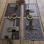 Coated placemat Slow Life Cannage Carbon 50x36 89% cotton / 11% linen, , hi-res image number 1