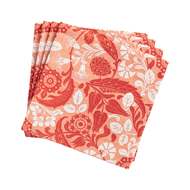 Paper napkin Voyage Iconique Red 40x40 100% Paper, , hi-res image number 0