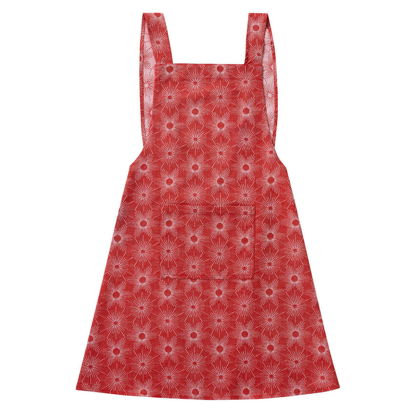 Apron Sous les &eacute;toiles Red 80x130 100% cotton, , hi-res image number 1