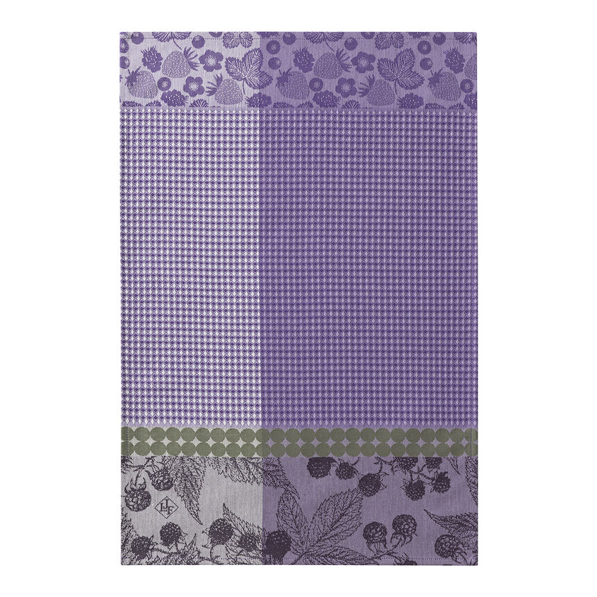 Hand towel Cueillette d'&eacute;t&eacute; Purple 54x38 100% cotton, , hi-res image number 0