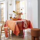 Coated tablecloth Mumbai Enduit Orange 150x220 100% cotton, , hi-res image number 0