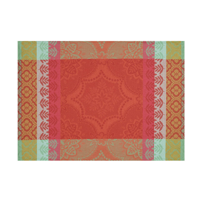 Coated placemat Bastide Red pepper 52x38 100% cotton, , hi-res image number 1