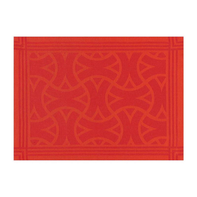 Placemat Maillons Leather 48x36 100% cotton, , hi-res image number 0