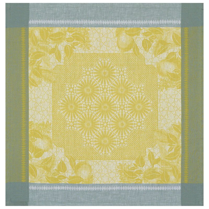 Napkin Jardin d'orient Yellow 58x58 100% linen, , hi-res
