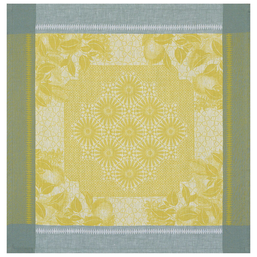 Napkin Jardin d'orient Yellow 58x58 100% linen, , hi-res image number 0