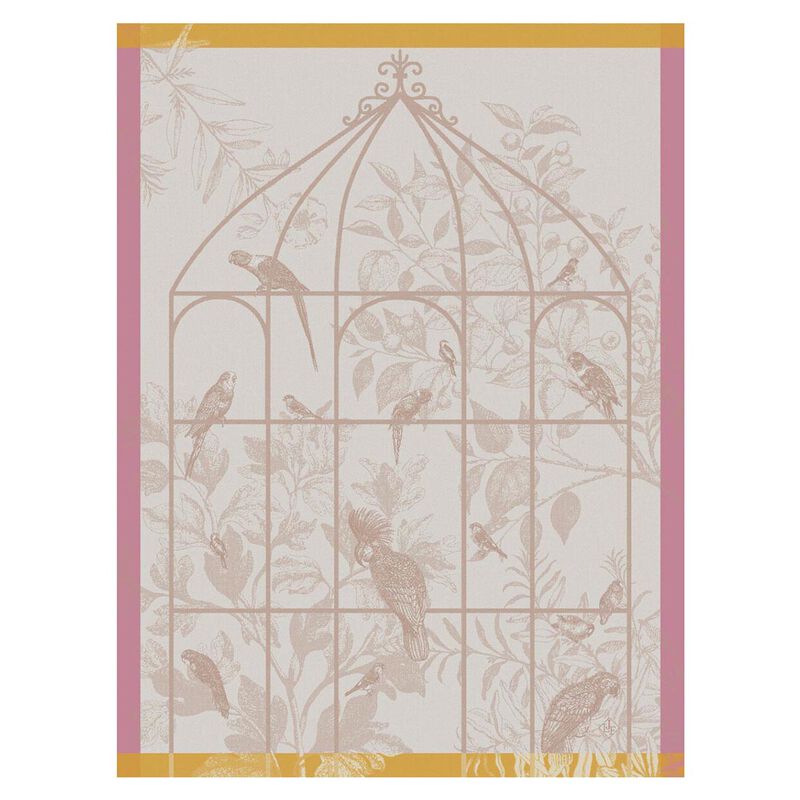 Tea towel Sonate Pink 60x80 100% cotton, , hi-res image number 0