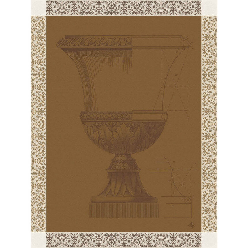 Tea towel M&eacute;dicis Yellow 60x80 100% cotton, , hi-res image number 0