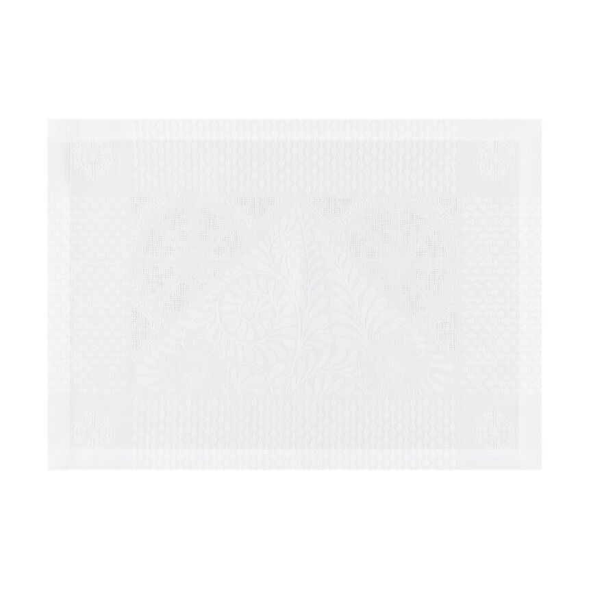 Placemat Bosphore Blanc White 54x38 50% cotton- 50 % linen, , hi-res image number 1
