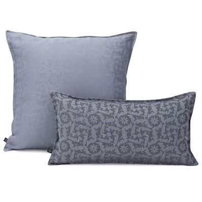 Cushion cover Ottomane Fresque Slate 50x30 100% linen
