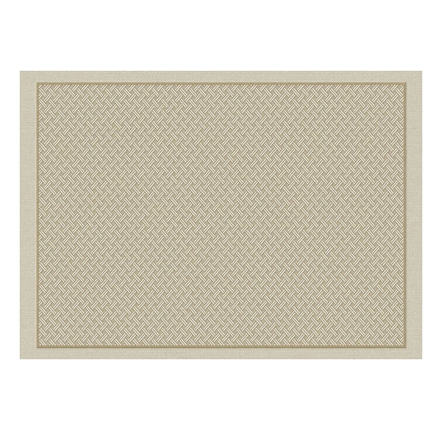 Coated placemat Osmose Tressage Cork 50x36 100% cotton, , hi-res image number 0