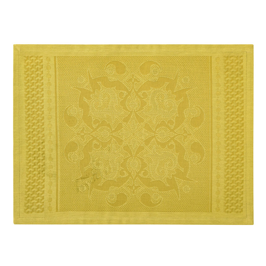 Placemat Palais V&eacute;nitien Yellow 50x36 100% cotton, , hi-res image number 1