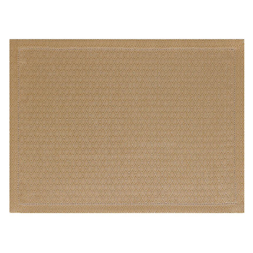 Placemat Portofino G&eacute;o Brown 50x36 100% linen, , hi-res image number 1