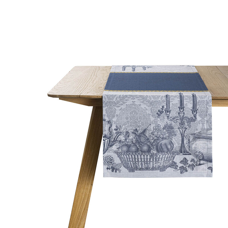Runner Festin Blue 50x150 100% cotton, , hi-res image number 1