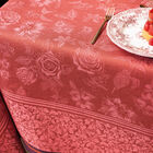 Tablecloth Romance Red 175x175 100% linen, , hi-res image number 6