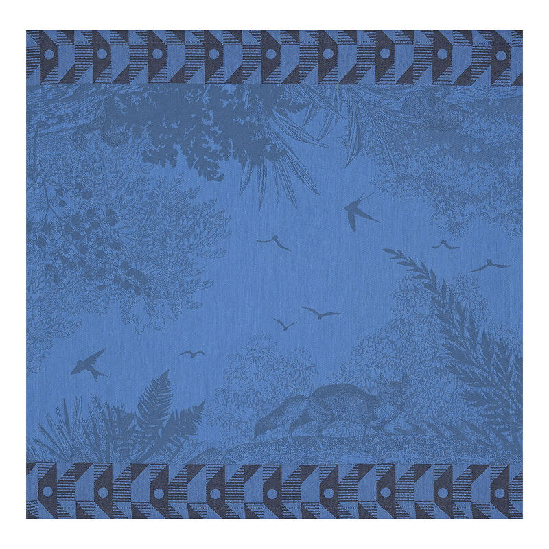 Napkin For&ecirc;t enchant&eacute;e Blue 55x55 100% cotton, , hi-res image number 1