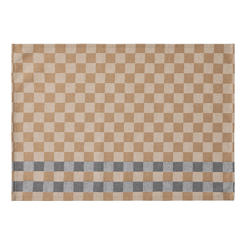 Coated placemat Champ&ecirc;tre Coated Brown 50x36 100% cotton, , hi-res image number 1
