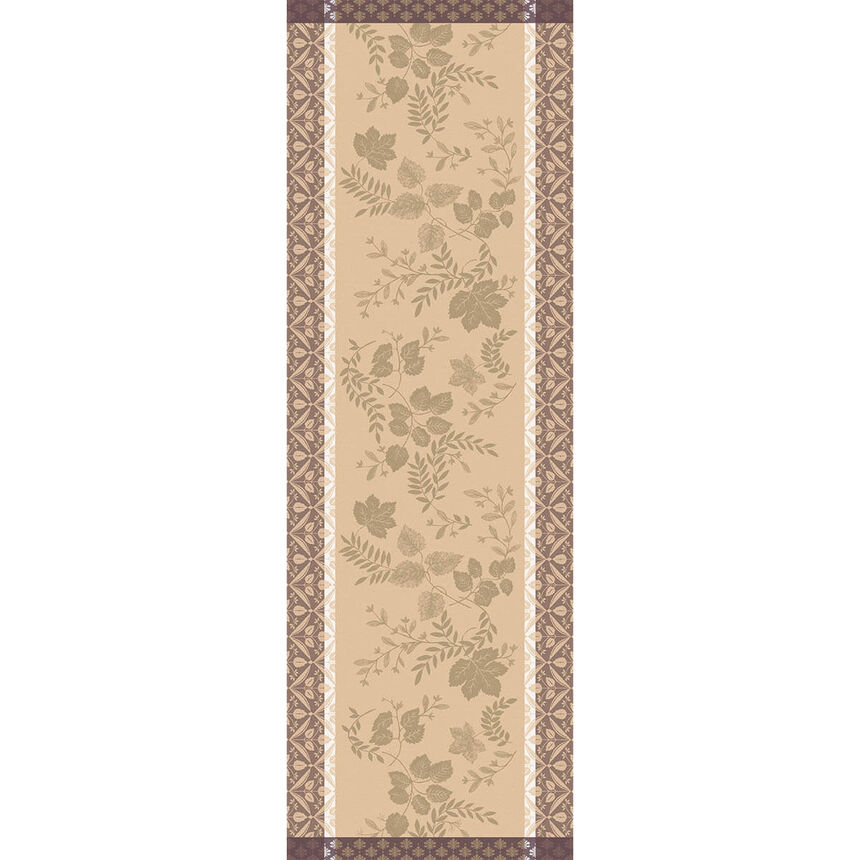 Runner Manor lane Beige 50x150 100% cotton, , hi-res image number 0