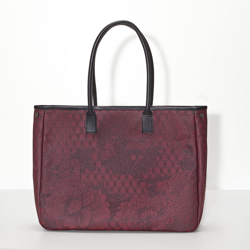 Shoulder bag Pivoine Burgundy, , hi-res image number 2