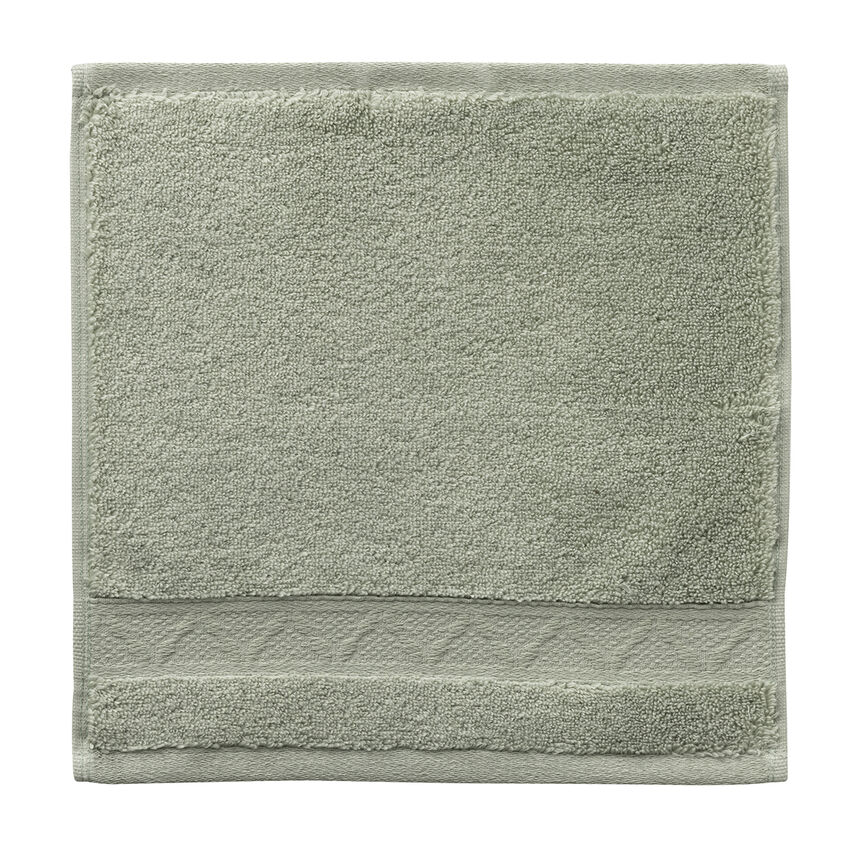 Washcloth Caresse Green 30x30 100% cotton, , hi-res image number 0