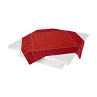 Tablecloth Contes d'hiver Cranberry 175x175 50% cotton- 50 % linen, , hi-res image number 1