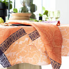 Tablecloth Escapade Tropicale Orange 120x120 100% linen, , hi-res image number 2