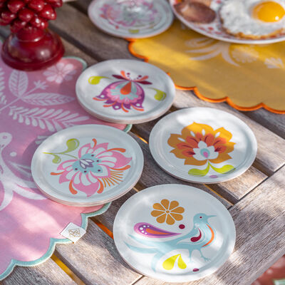 Set of 4 coasters Alegria Multico &Oslash;11 100% Wood