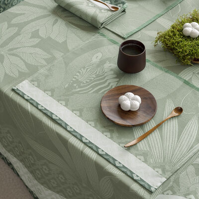 Placemat Nature Sauvage Green 50x36 100% cotton,  Placemat Nature Sauvage Green 50x36 100% cotton
