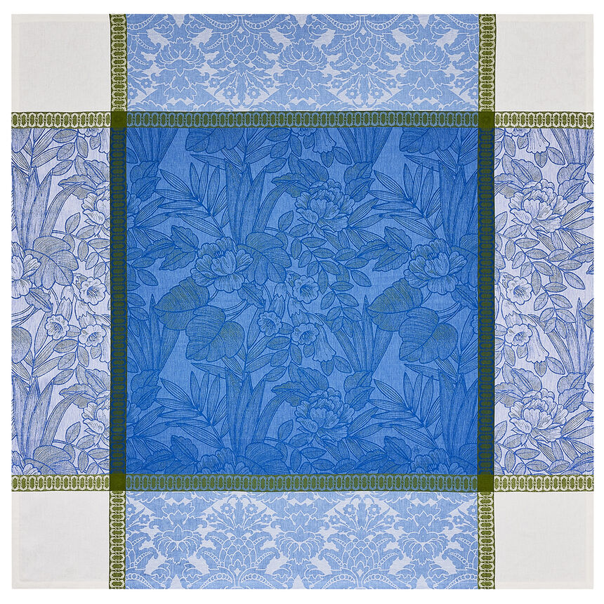 Tablecloth Escapade Tropicale Blue &Oslash;175 100% linen, , hi-res image number 3