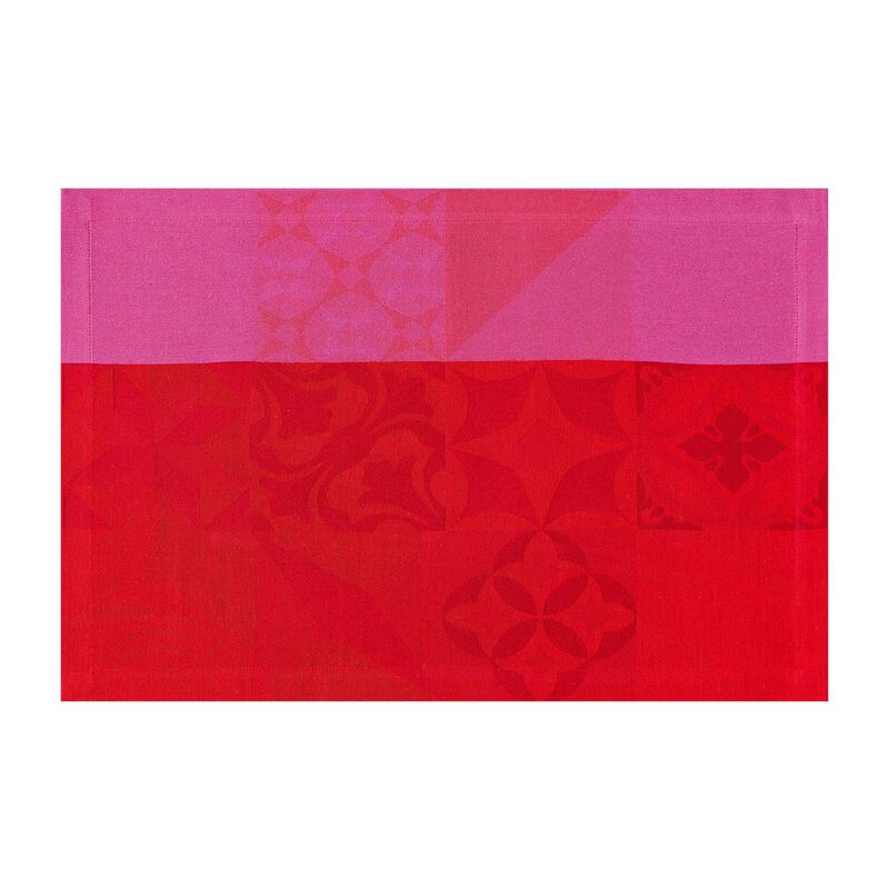 Placemat Demeure en ville Red clay 54x38 100% cotton, , hi-res image number 0