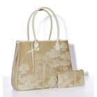 Shoulder bag Paysage Brown 100% cotton, acrylic coating. Garnish: Cattle leather, , hi-res image number 3