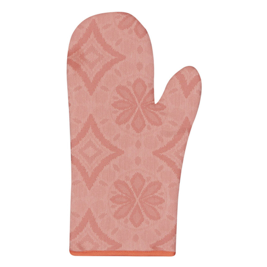 Oven gauntlet Arri&egrave;re-Pays Pink 15x33 100% cotton, , hi-res image number 0