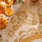 Tablecloth Féerie Yellow 120x120 100% cotton, , hi-res image number 2