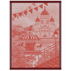 Tea towel Promenade parisienne Red 60x80 100% cotton, , hi-res image number 1