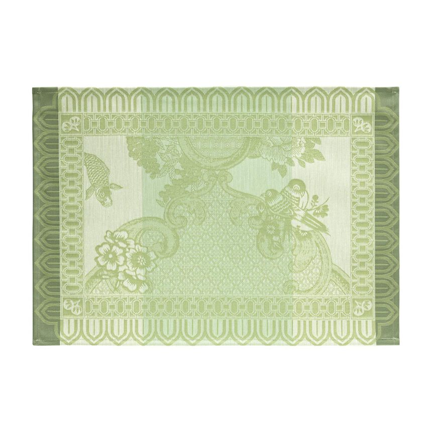 Coated placemat Promenade Imp&eacute;riale Green 50x36 100% cotton, , hi-res image number 1