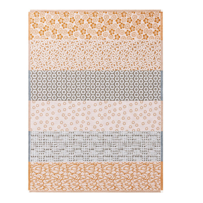 Tea towel Wagara Beige 60x80 100% cotton, , hi-res image number 1