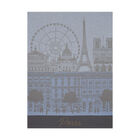 Tea towel Paris panorama Azure 60x80 100% cotton, , hi-res image number 1