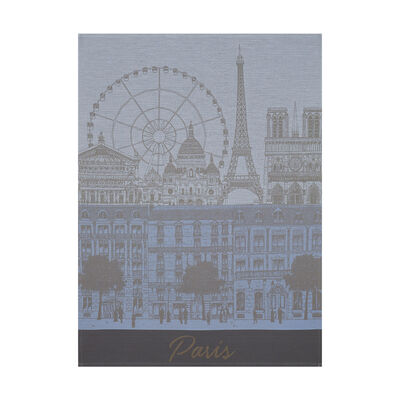 Tea towel Paris panorama Cotton,  Tea towel Paris panorama Cotton